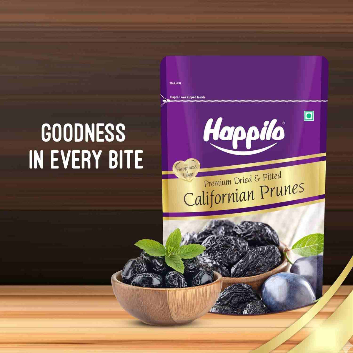 Premium Californian Pitted Prunes (Happilo, Bengaluru)