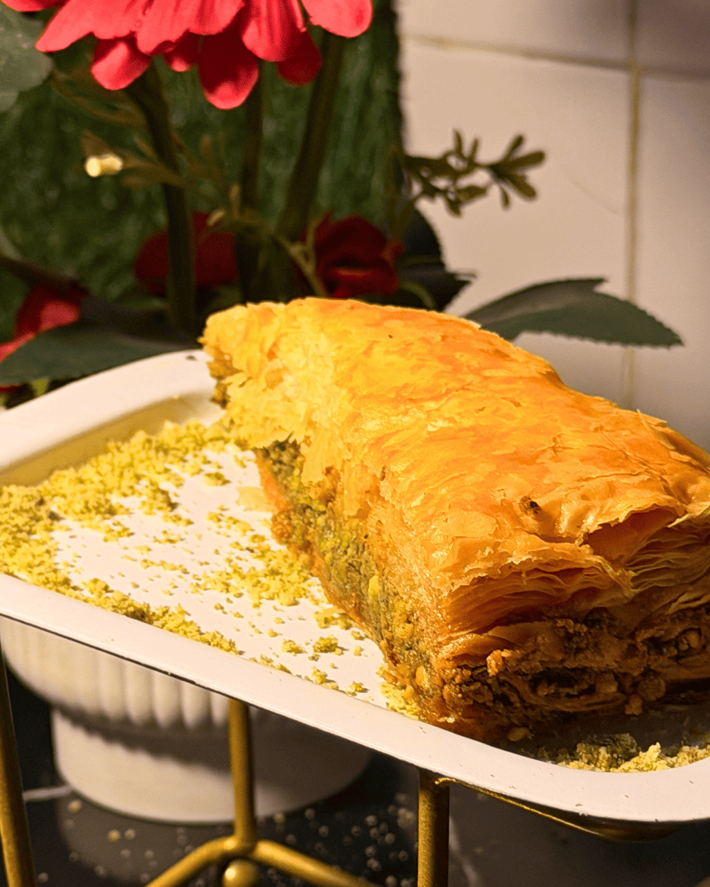 Pistachio Carrot Baklava (Anjanya, New Delhi)