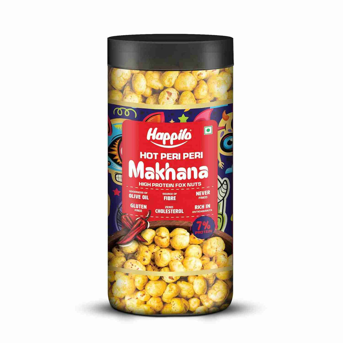 Premium Makhana Superhot Peri Peri Jar (Happilo, Bengaluru)