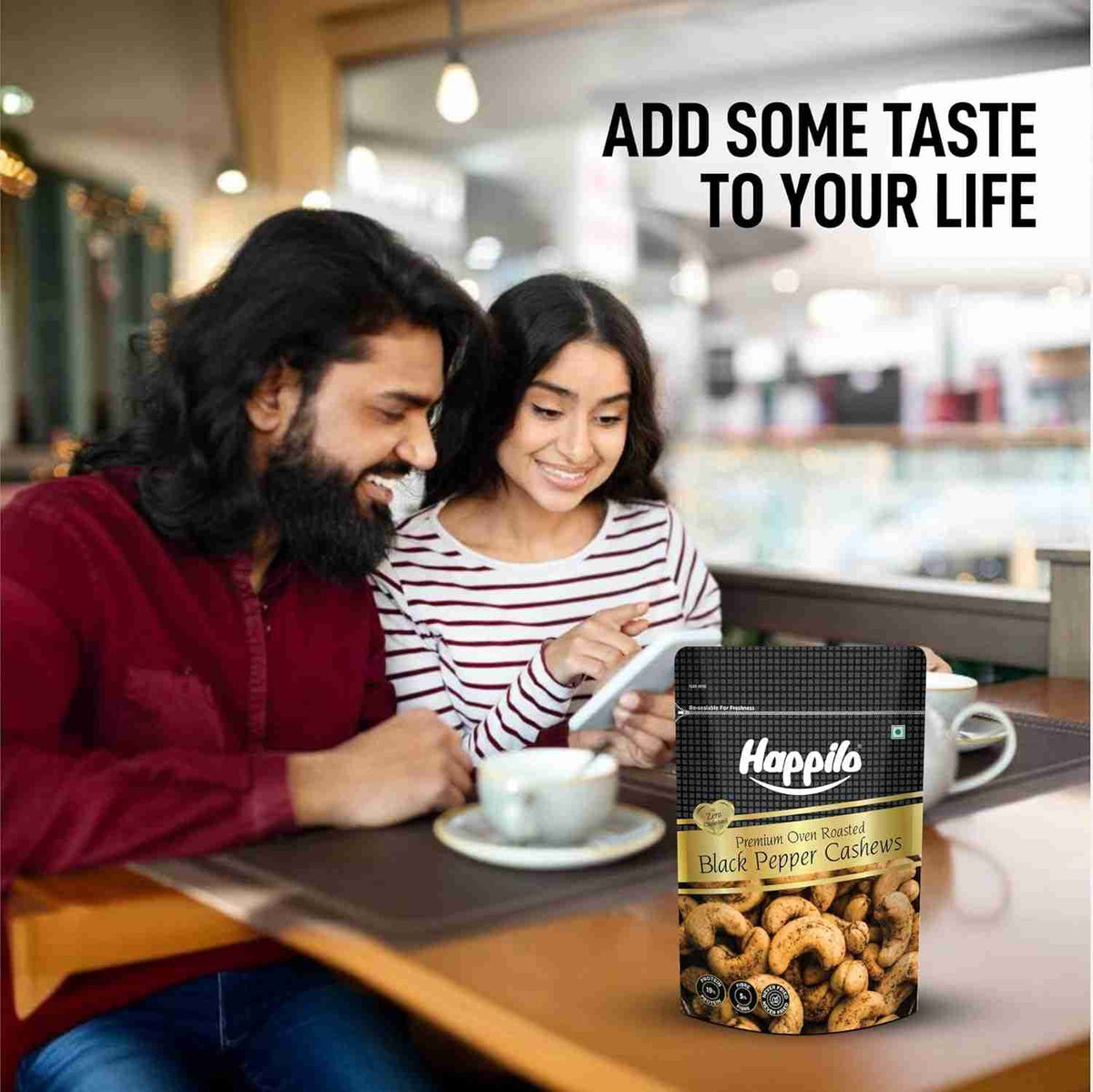 Happilo Salted Black Pepper Whole Cashews (Happilo, Bengaluru)