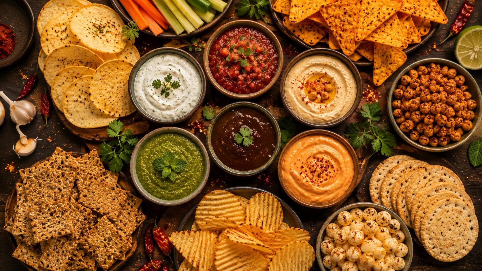 Smart Snacking in India: Crunchy Bites and Flavorful Dips