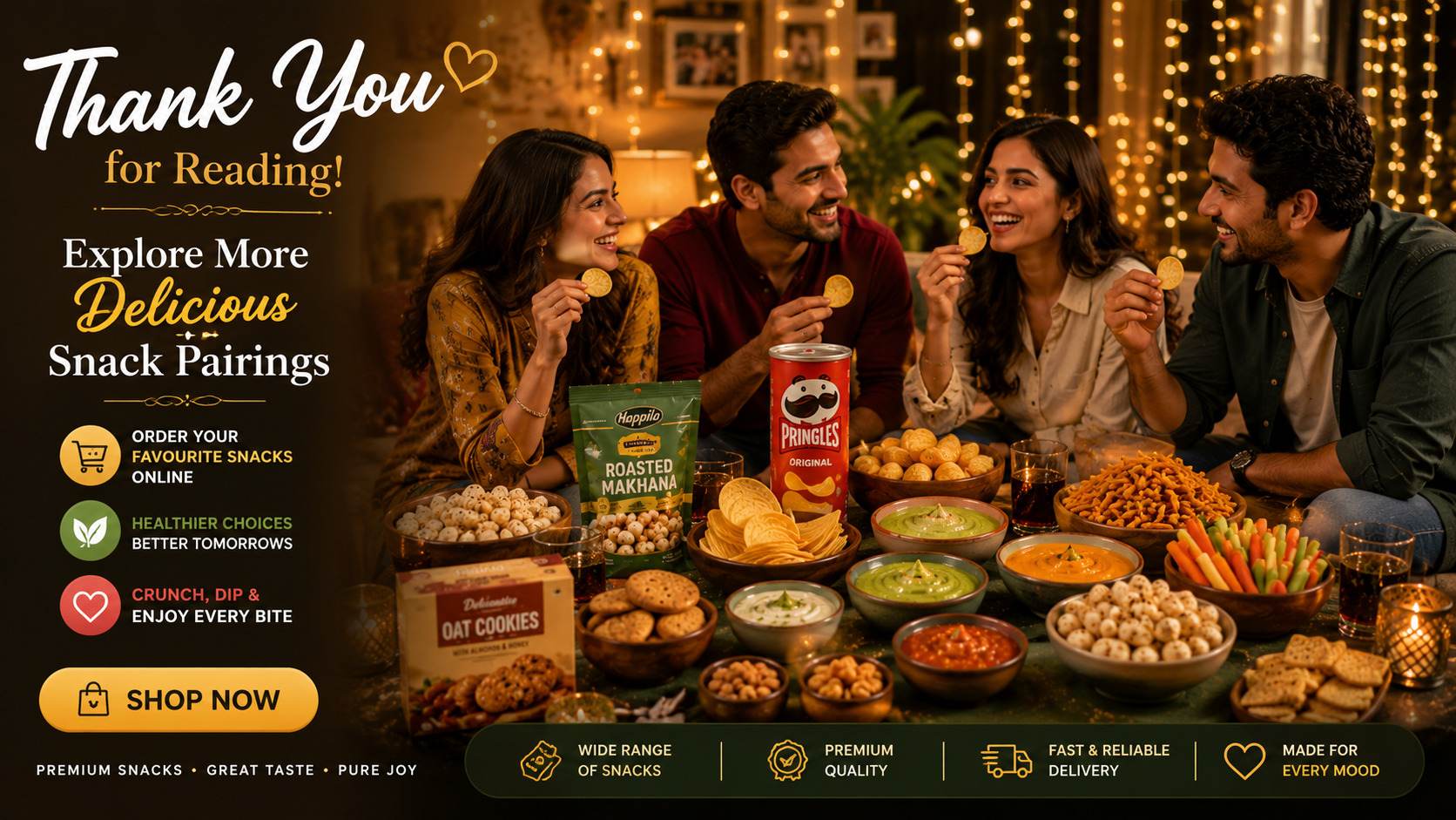 Smart Snacking in India: Crunchy Bites and Flavorful Dips