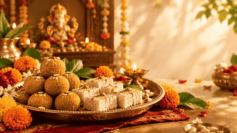 Besan Laddu & Coconut Burfi: Two Timeless Festive Favourites