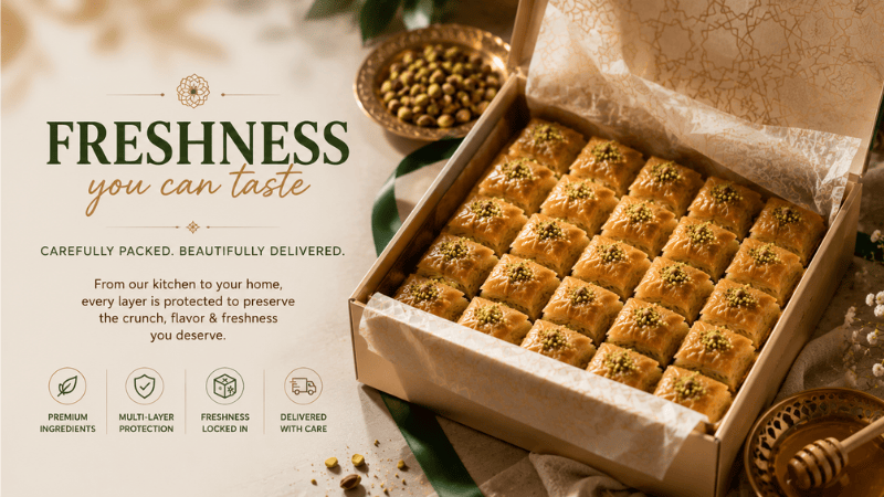 Fresh Middle Eastern Desserts Delivered to Your Door
