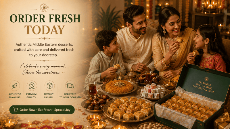 Fresh Middle Eastern Desserts Delivered to Your Door