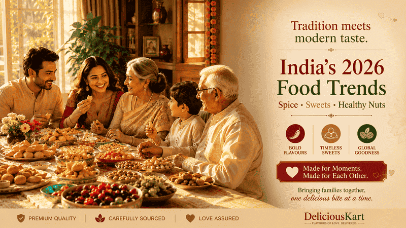 India's 2026 Food Trends: Spice, Sweets & Nuts