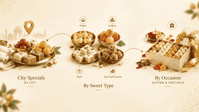 Order Authentic Indian Sweets Online: Sweets Delivery Online Across India