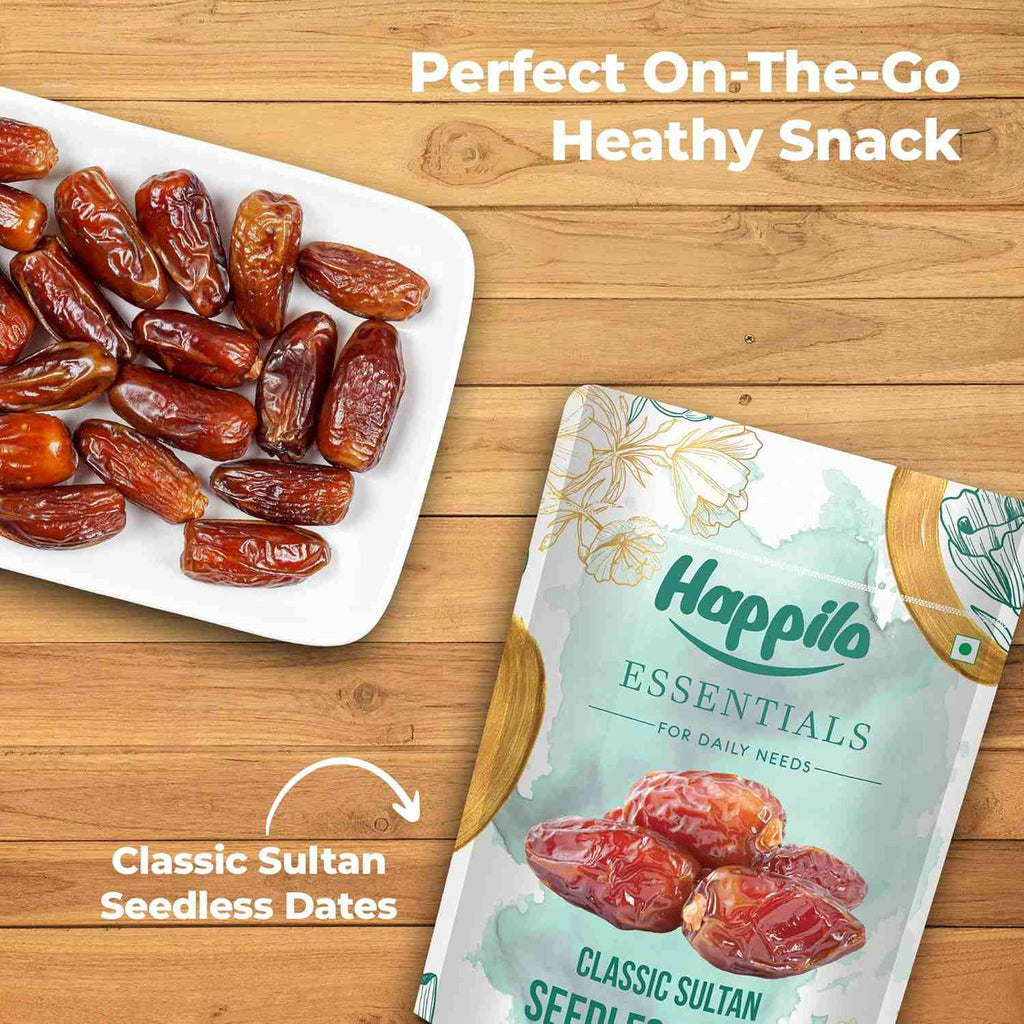 Happilo Essentials Classic Sultan Seedless Dates (Happilo, Bengaluru)