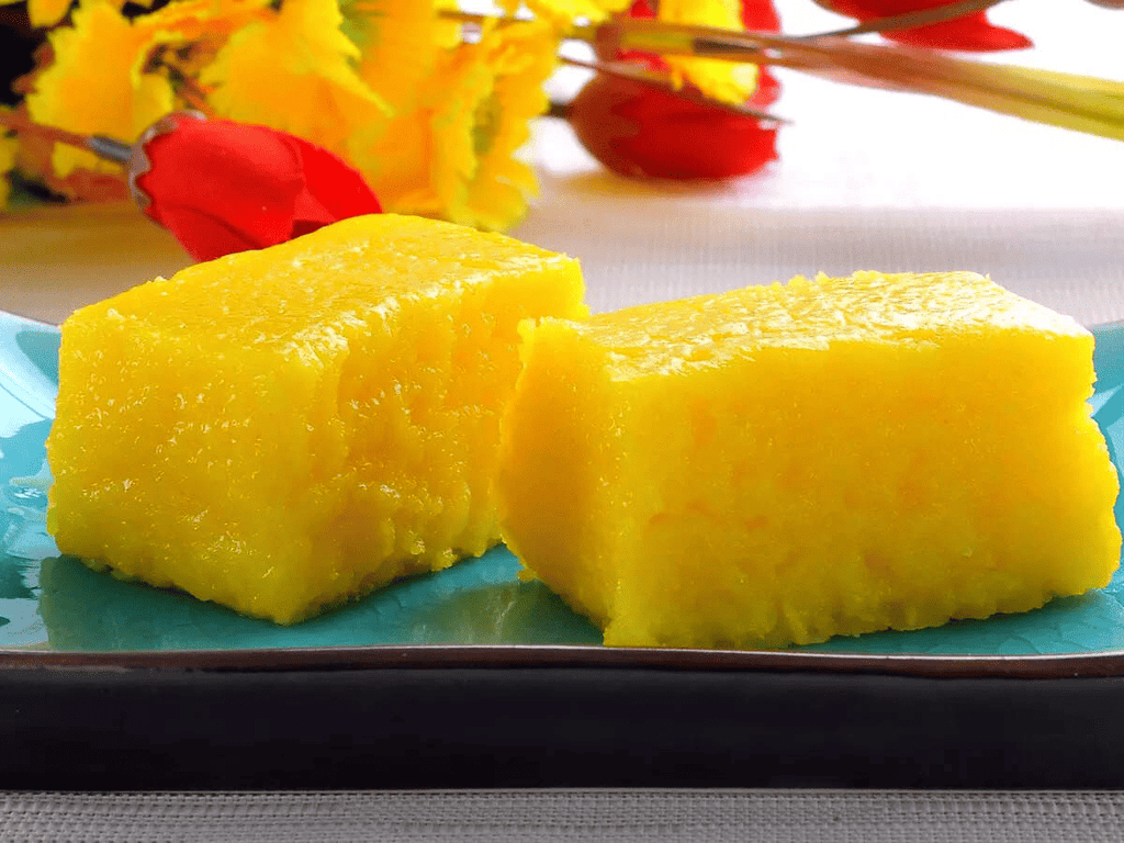Pineapple Barfi (Bharat Sweets, Delhi)