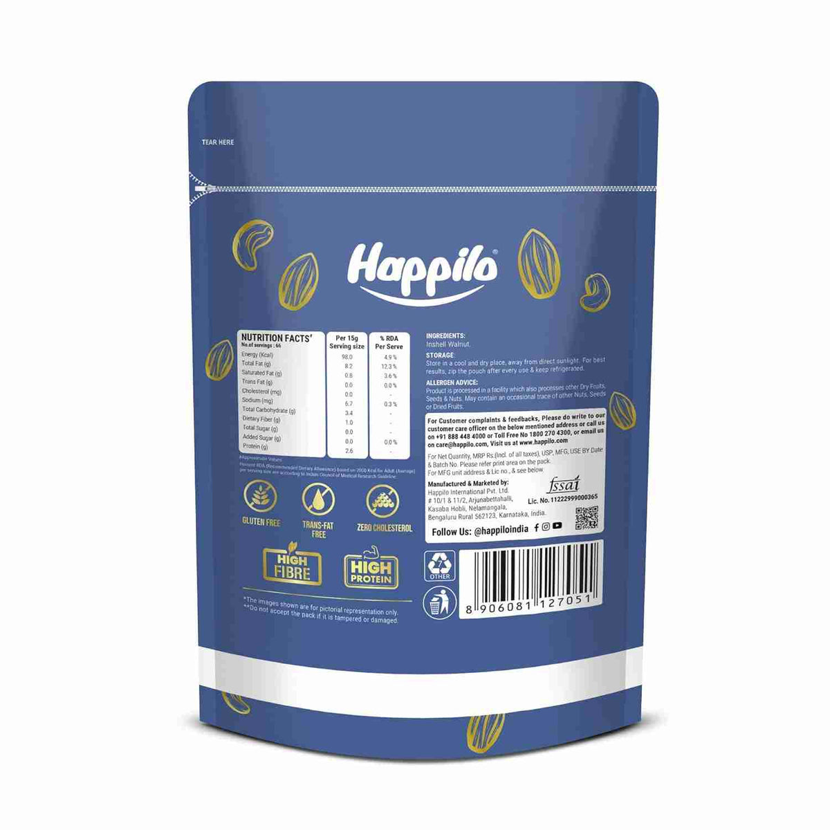 Happilo Premium International Chilean Inshell Walnuts (Happilo, Bengaluru)