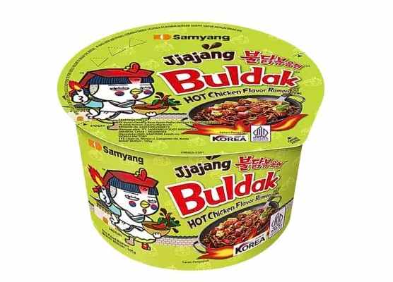 Hot Chicken Ramen Jjajang Noodle Cup (Samyang, South Korea)