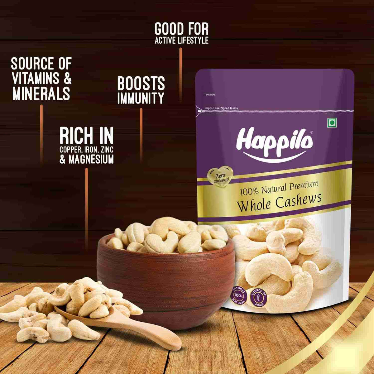 Happilo Premium Natural Whole Cashews (Happilo, Bengaluru)