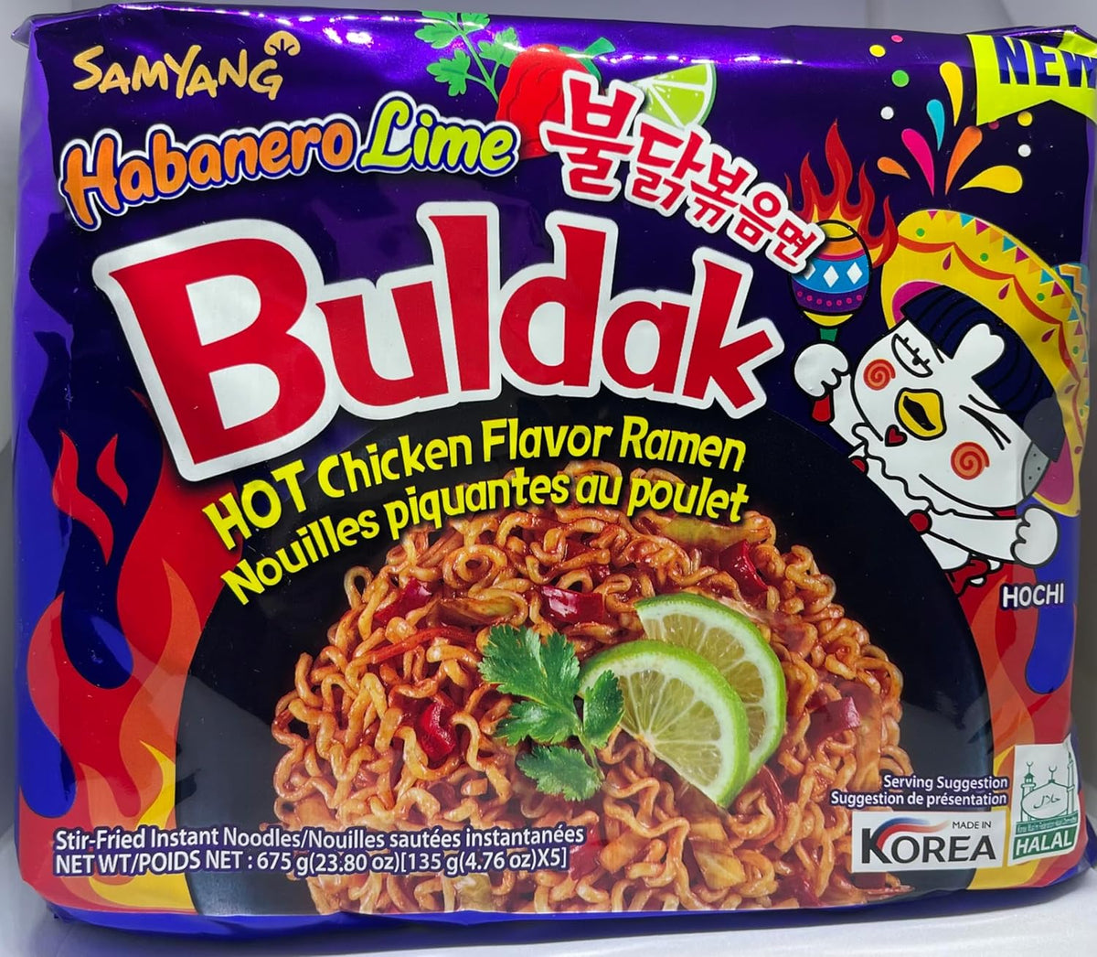 Habanera Lime Hot Chicken Flavor Ramen (Samyang, South Korea)