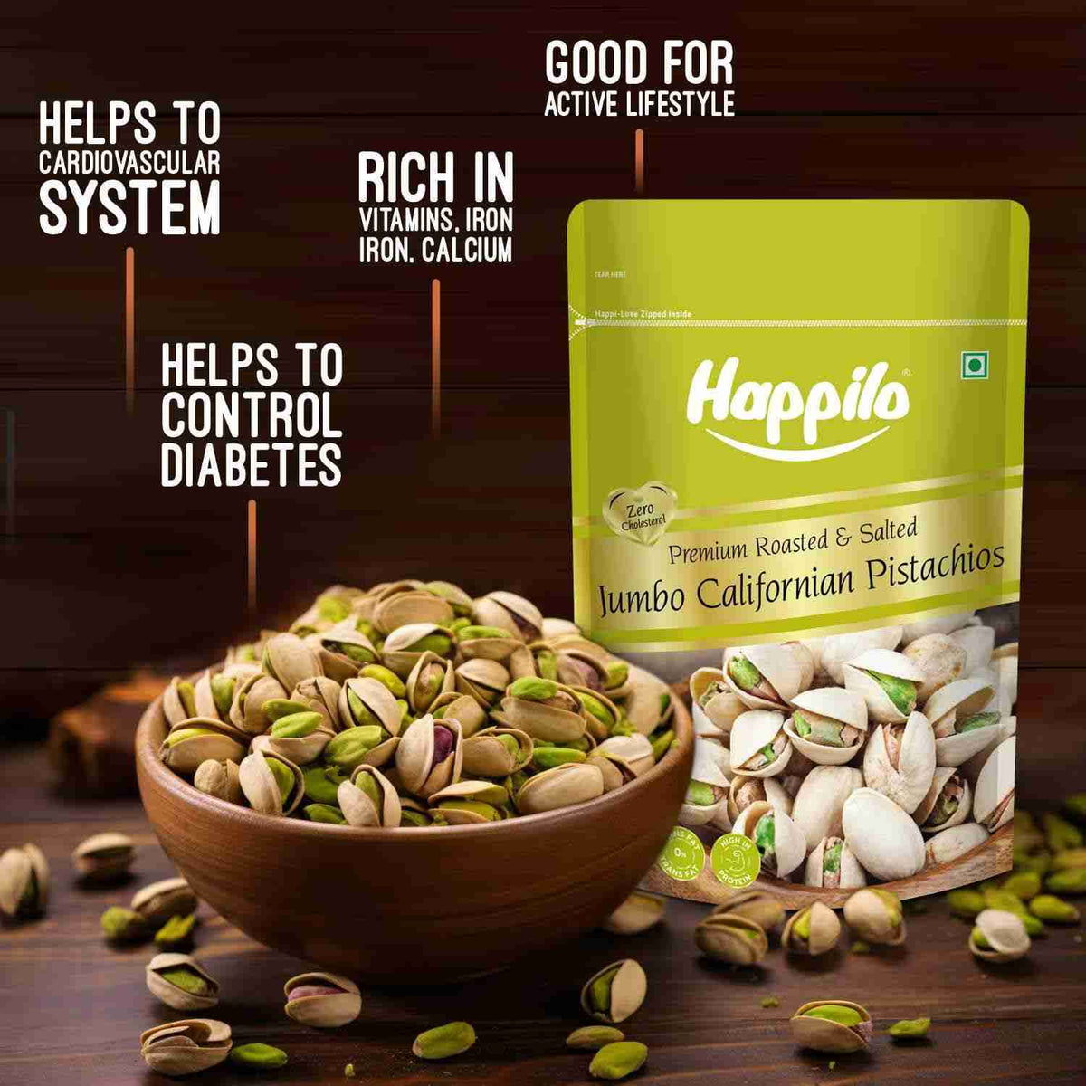 Happilo Premium California Roasted & Salted Pistachios (Happilo, Bengaluru)