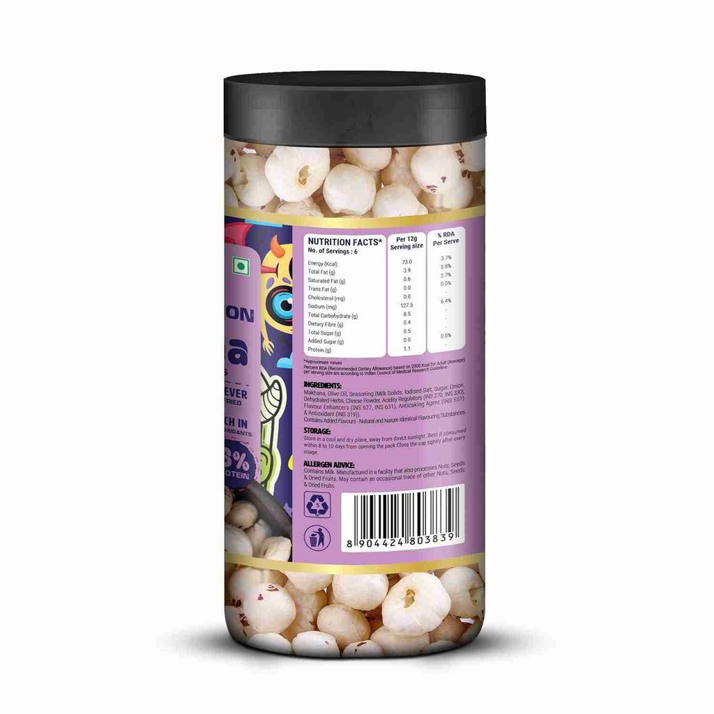 Premium Makhana Cream & Onion Jar (Happilo, Bengaluru)
