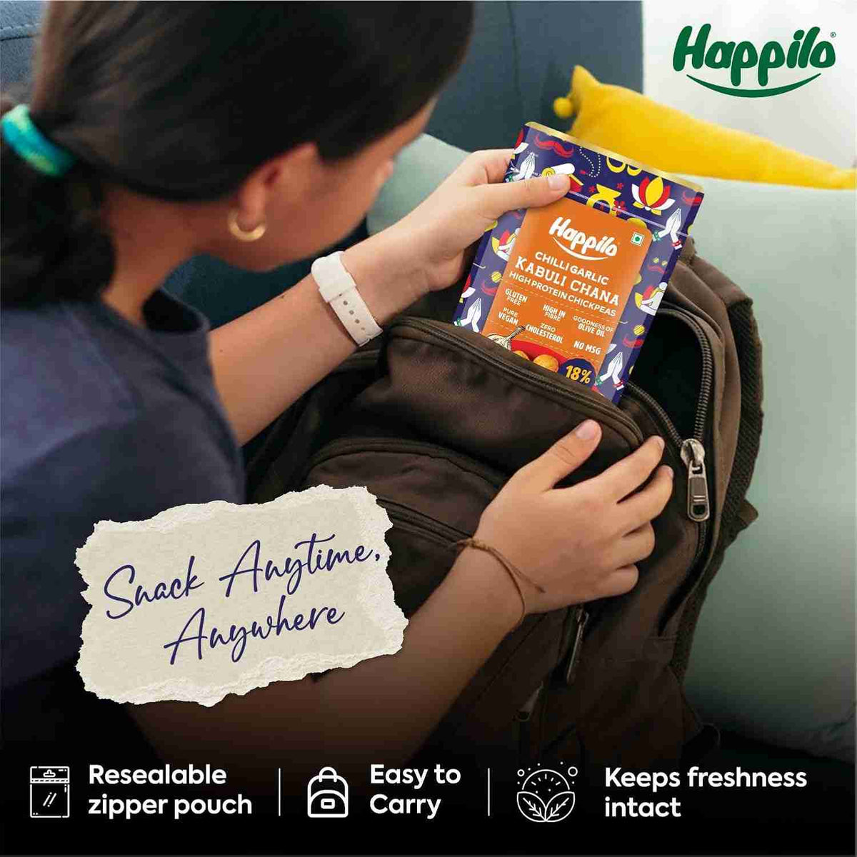 Happilo Premium Super Snack Chili Garlic Chickpeas (Happilo, Bengaluru)