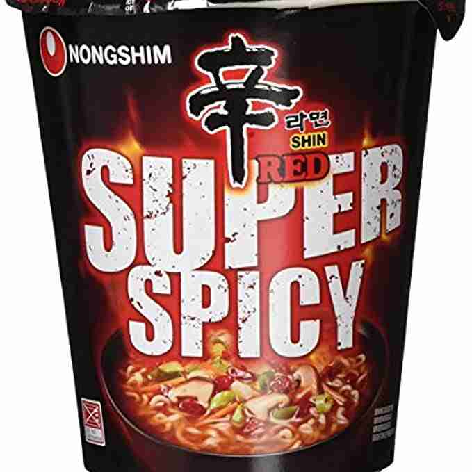 Red Super Spicy Cup Noodles (Nongshim , South Korea)