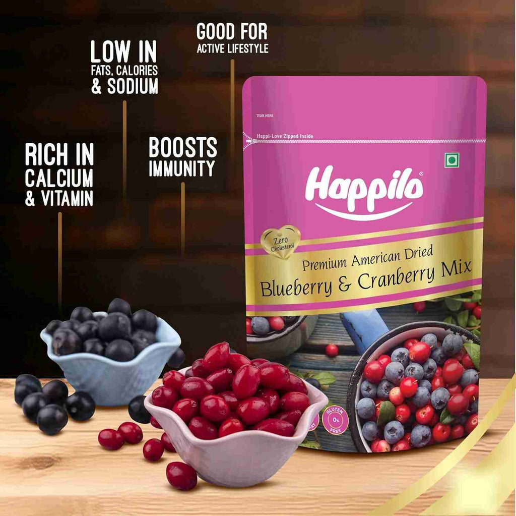 Happilo Premium Dried Blueberry Cranberry Duet (Happilo, Bengaluru)