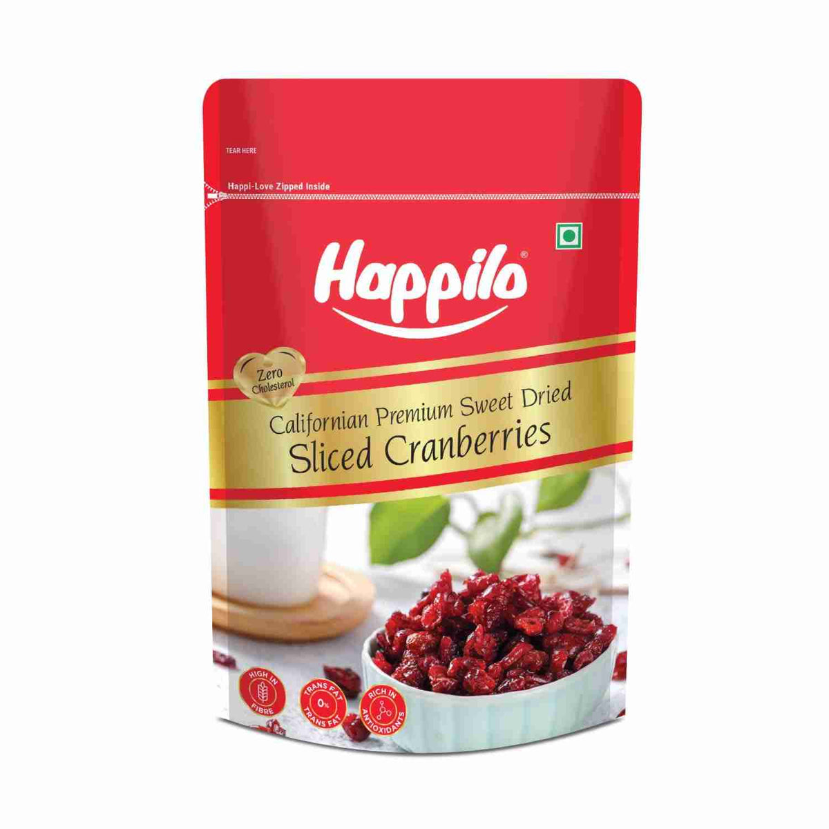 Happilo Premium Californian Dried and Sweet Sliced Cranberries (Happilo, Bengaluru)