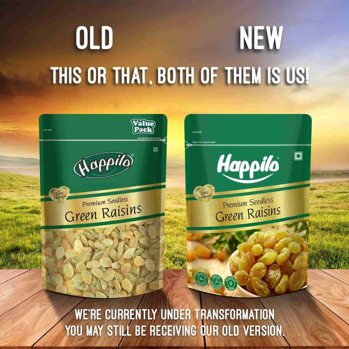 Premium Seedless Green Raisins (Happilo, Bengaluru)