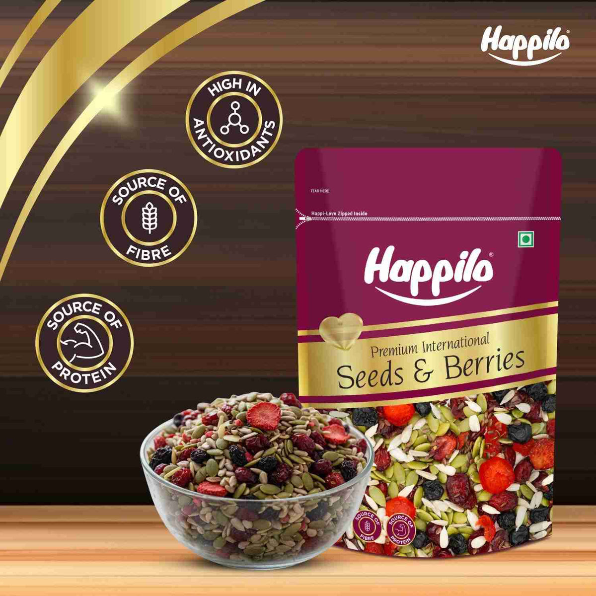Happilo Premium International Whole Seeds & Berries (Happilo, Bengaluru)