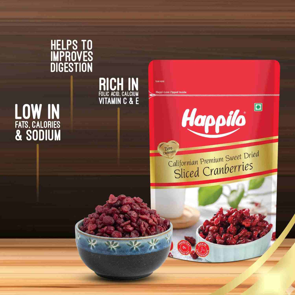 Happilo Premium Californian Dried and Sweet Sliced Cranberries (Happilo, Bengaluru)
