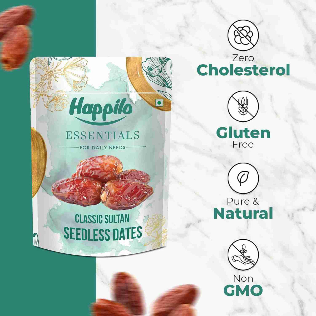 Happilo Essentials Classic Sultan Seedless Dates (Happilo, Bengaluru)