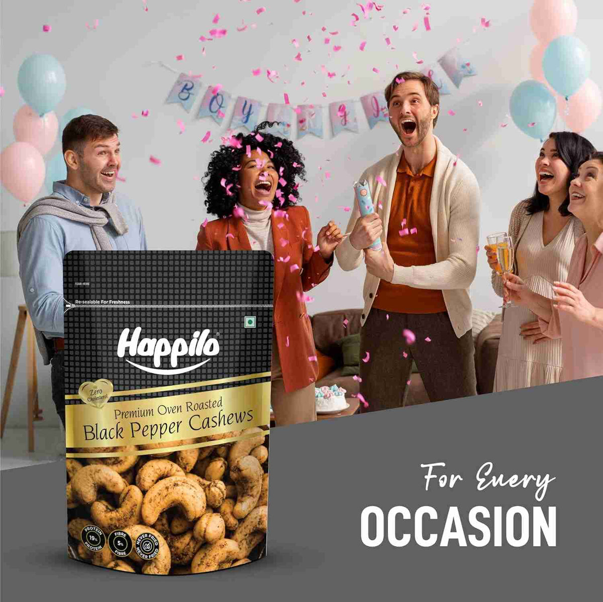 Happilo Salted Black Pepper Whole Cashews (Happilo, Bengaluru)