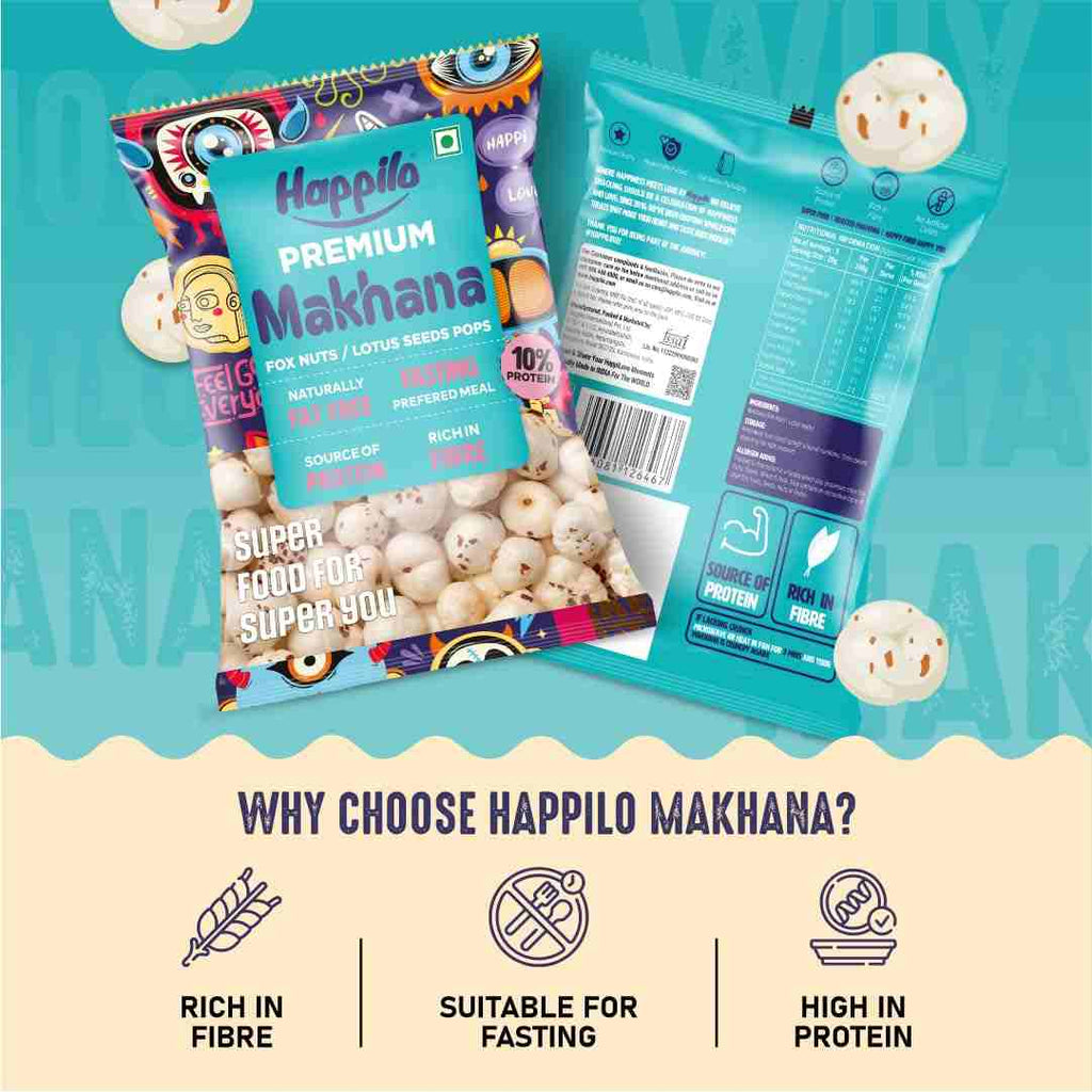 Premium All Natural Fox Nuts (Phool Makhana) (Happilo, Bengaluru)