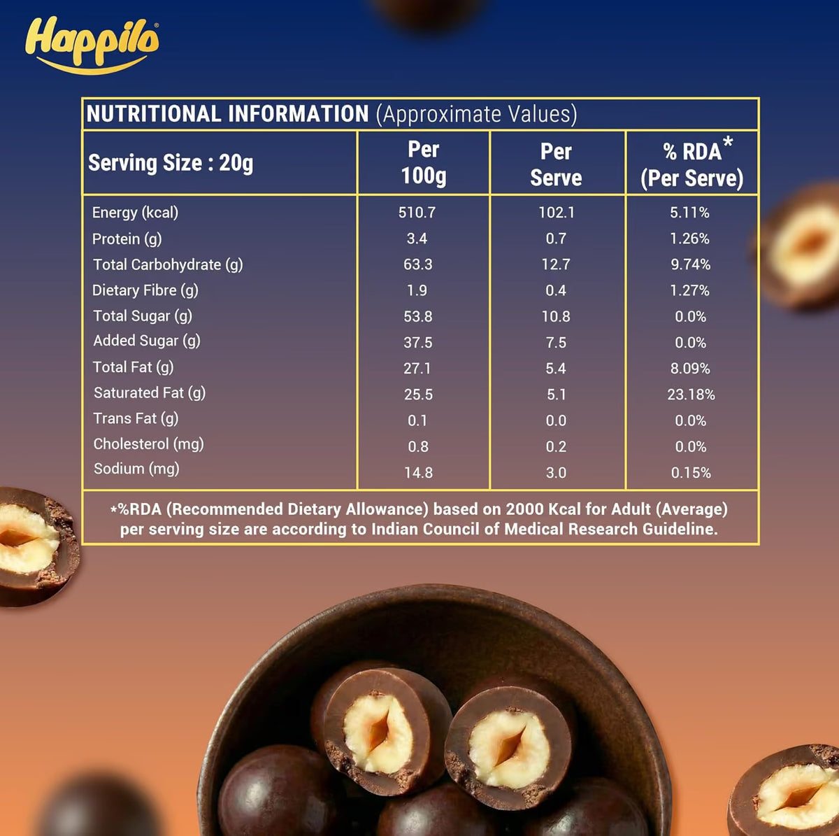 Happilo Choco Nuts Hazelnut (Happilo, Bengaluru)