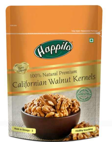 Premium 100% Natural Californian Walnut Kernels (Happilo, Bengaluru)