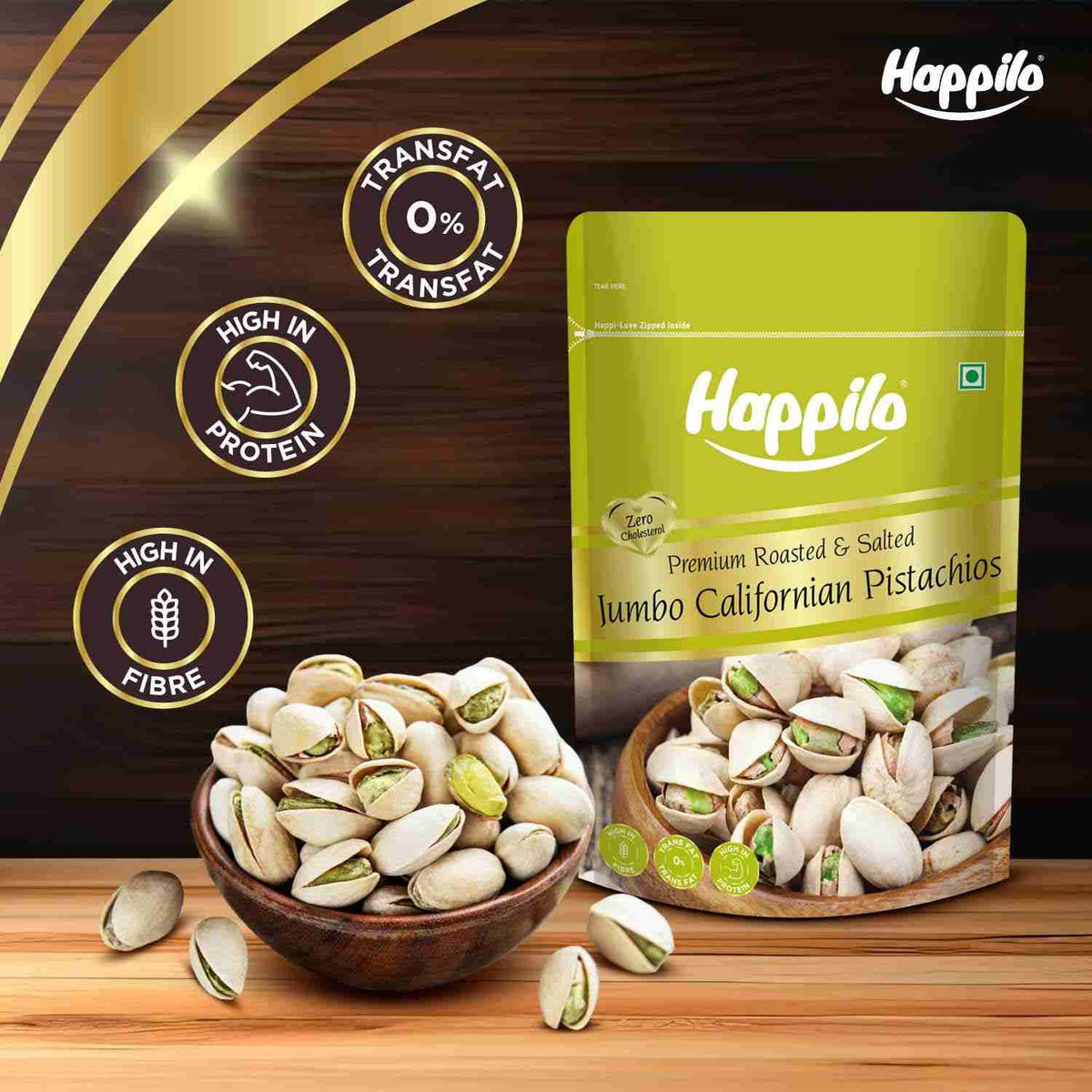 Happilo Premium California Roasted & Salted Pistachios (Happilo, Bengaluru)
