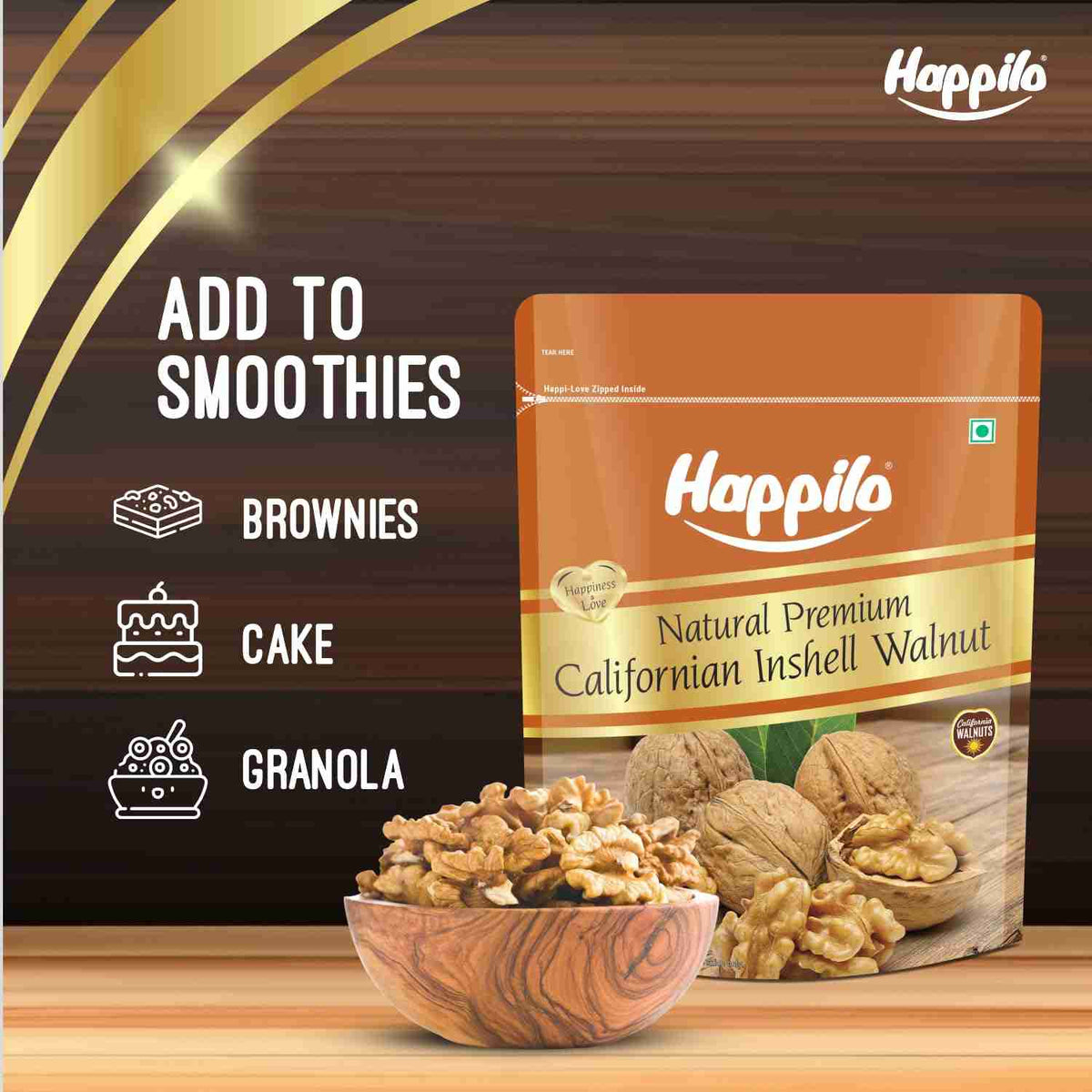 Californian Inshell Walnuts (Happilo, Bengaluru)